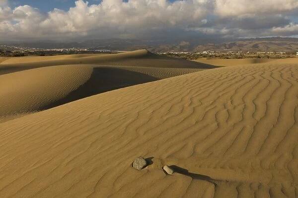 Famous sand dunes of Maspalomas, Gran Canaria, Canary Islands, Spain, Europe