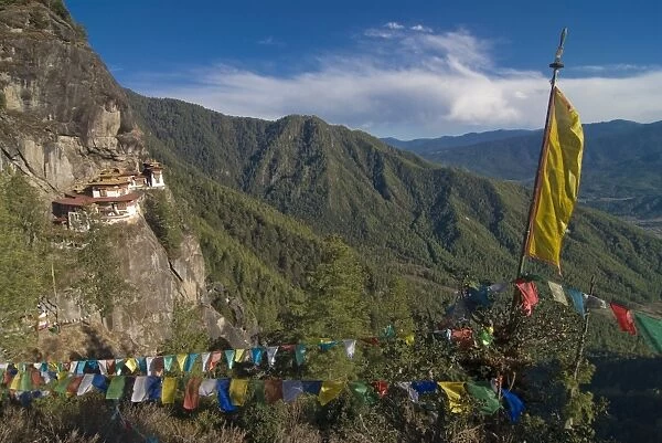 The famous Taktshang Goempa (Tigers Nest Monastery), Bhutan, Asia