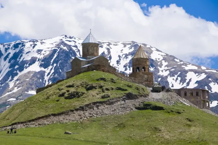 Framed Print : Famous Tsminda Sameba church, Kazbegi, Georgia, Caucasus, Central Asia, Asia Framed Print : Famous Tsminda Sameba church, Kazbegi, Georgia, Caucasus, Central Asia, Asia