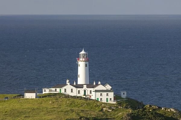 Fanad Head Lighthouse and the Atlantic Ocean, County Donegal, Ulster, Republic of Ireland