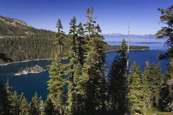 Fannette Island in Emerald Bay State Park, Lake Tahoe, California, United States of America