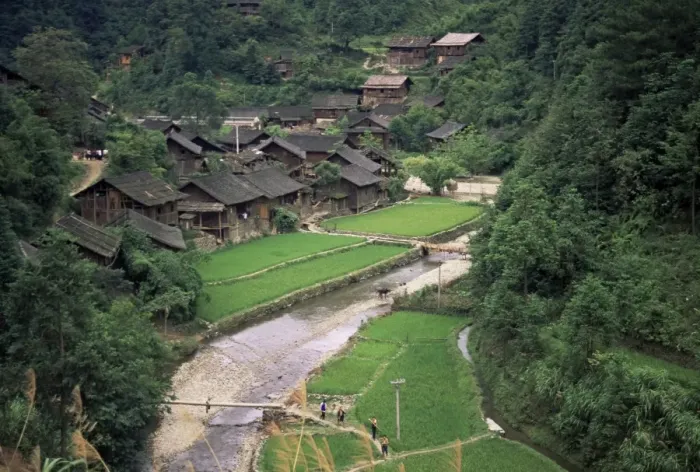 Framed Print : Fanpai village, Guizhou province, China, Asia Framed Print : Fanpai village, Guizhou province, China, Asia