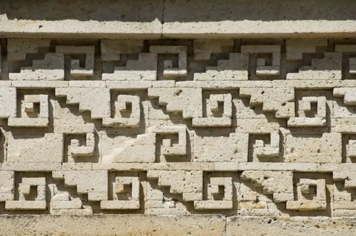 Framed Print : Fantastic geometric stone carving Framed Print : Fantastic geometric stone carving