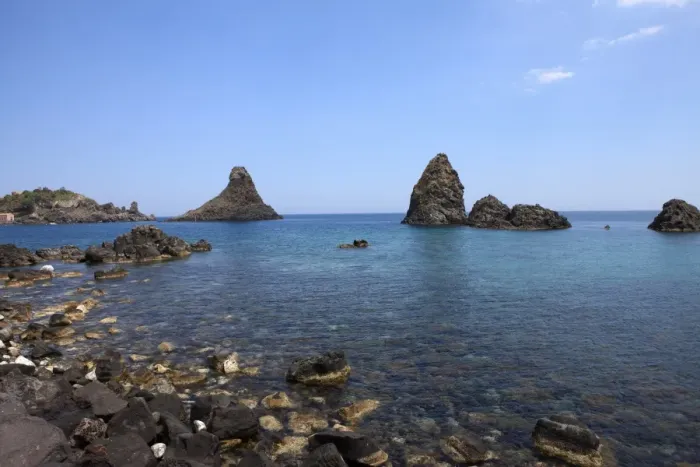 Framed Print : Faraglioni, Acitrezza, Catania Province, Sicily, Italy, Mediterranean, Europe Framed Print : Faraglioni, Acitrezza, Catania Province, Sicily, Italy, Mediterranean, Europe