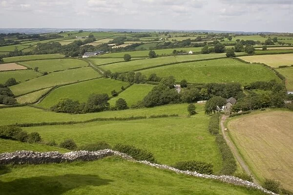 Farm beside Carreg Cennon castle, Brecon Beacons National Park, Wales, United Kingdom