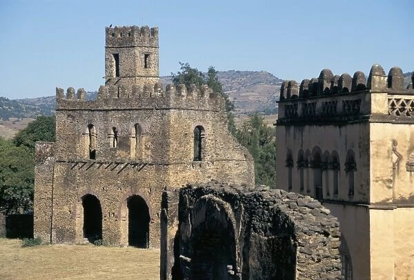 Fasildas Castles, Gondar, Ethiopia, Africa