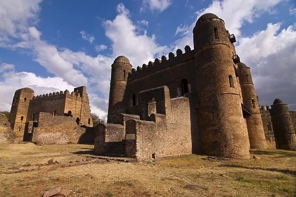 Fasilides castle, Gondar, UNESCO World Heritage Site, Ethiopia, Africa
