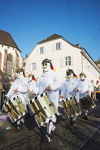 Fasnact spring carnival parade, Basel, Switzerland, Europe
