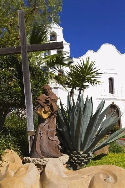Father Junipero Serra statue, Mission Basilica San Diego de Alcala, San Diego
