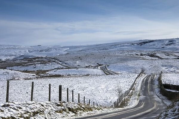 The fell road to Hartside Summit, Eden Valley, Pennines, Cumbria, England, United Kingdom, Europe