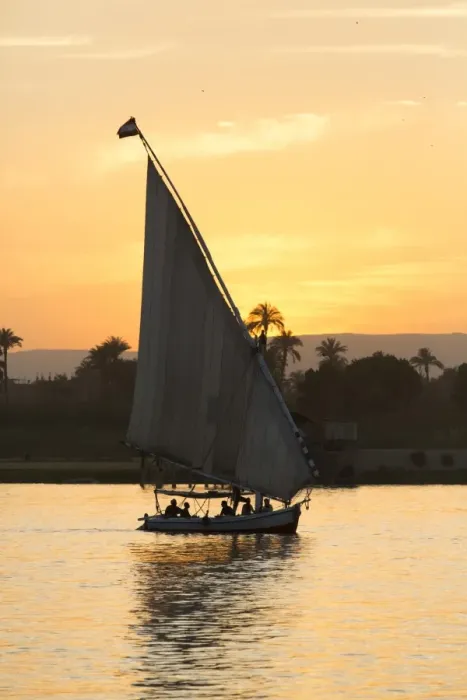 Framed Print : Felucca on the Nile River, Luxor, Egypt, North Africa, Africa Framed Print : Felucca on the Nile River, Luxor, Egypt, North Africa, Africa