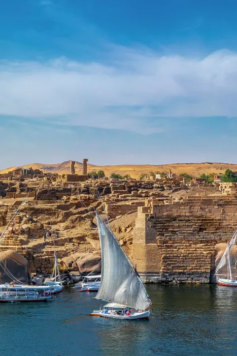 Framed Print : Feluccas on the River Nile, Aswan, Egypt, North Africa, Africa Framed Print : Feluccas on the River Nile, Aswan, Egypt, North Africa, Africa