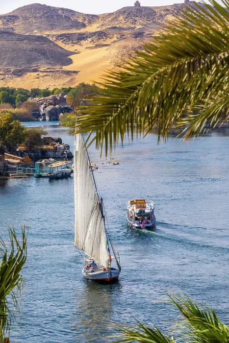 Framed Print : Feluccas on the River Nile, Aswan, Egypt, North Africa, Africa Framed Print : Feluccas on the River Nile, Aswan, Egypt, North Africa, Africa