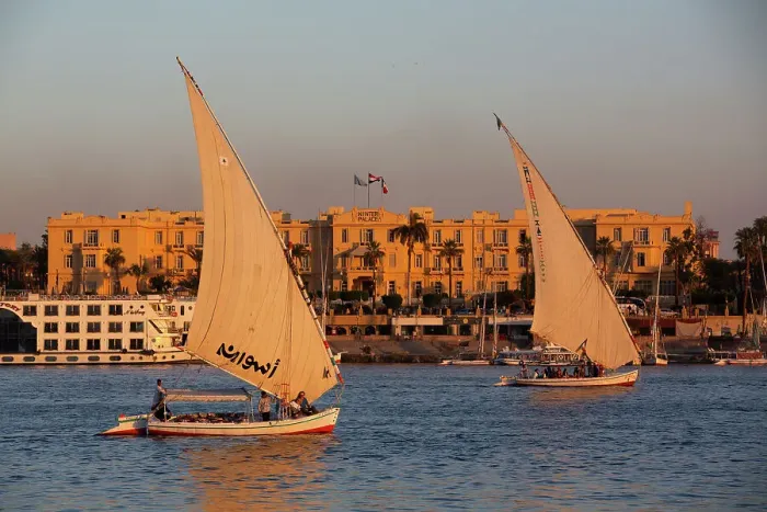 Framed Print : Feluccas Sailing on the Nile River, Luxor, Egypt, North Africa, Africa Framed Print : Feluccas Sailing on the Nile River, Luxor, Egypt, North Africa, Africa