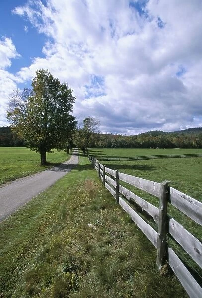 Fence and country road