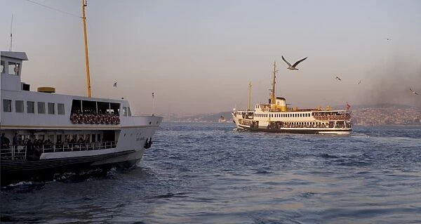 Ferries departing Istanbul, Turkey, Europe