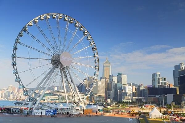 Ferris wheel, Central, Hong Kong Island, Hong Kong, China, Asia