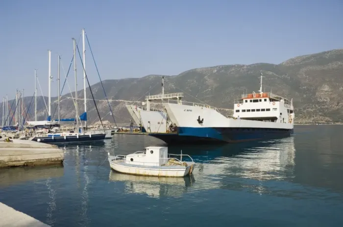 Framed Print : Ferry from Kefalonia Framed Print : Ferry from Kefalonia