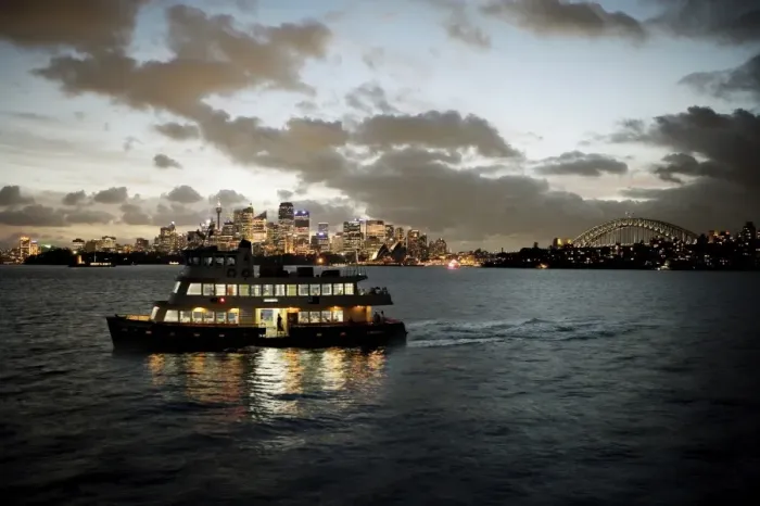 Framed Print : Ferry sailing across Sydney harbour, Sydney, New South Wales, Australia, Pacific Framed Print : Ferry sailing across Sydney harbour, Sydney, New South Wales, Australia, Pacific