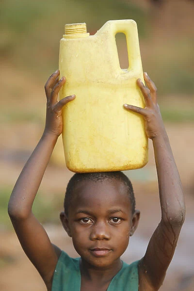 Fetching water in Mulago, Kampala, Uganda, Africa