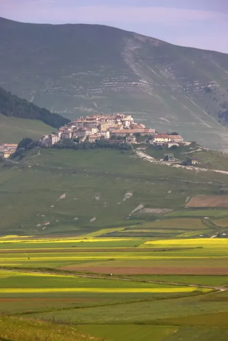 Framed Print : Fields of lentils and Castelluccio di Norcia, Highland of Castelluccio di Norcia Framed Print : Fields of lentils and Castelluccio di Norcia, Highland of Castelluccio di Norcia