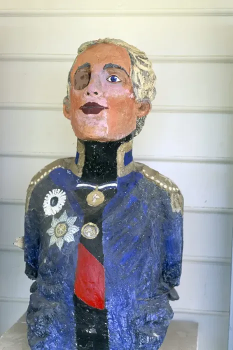 Framed Print : Figurehead of Lord Nelson, former St Framed Print : Figurehead of Lord Nelson, former St