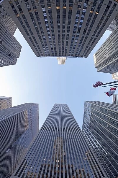 Financial district of Sixth Avenue, Manhattan, New York City, New York