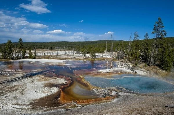 Firehole Spring, Yellowstone National Park, UNESCO World Heritage Site, Wyoming