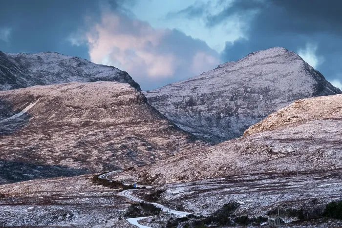 Framed Print : First light on Beinn an Eoin and Sgorr Tuath in winter above the Drumrunie Road, Assynt, Assynt-Coigach National Scenic Area, Sutherland, Scottish Highlands, Scotland, United Kingdom, Europe Framed Print : First light on Beinn an Eoin and Sgorr Tuath in winter above the Drumrunie Road, Assynt, Assynt-Coigach National Scenic Area, Sutherland, Scottish Highlands, Scotland, United Kingdom, Europe