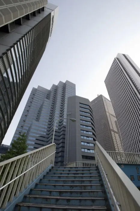 Framed Print : The first true skyscrapers in Japan are these in West Shinjuku, Tokyo, Japan