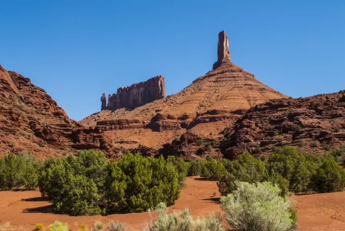 Framed Print : The Fisher Towers in Castle Valley, near Moab, Utah, United States of America, North America Framed Print : The Fisher Towers in Castle Valley, near Moab, Utah, United States of America, North America