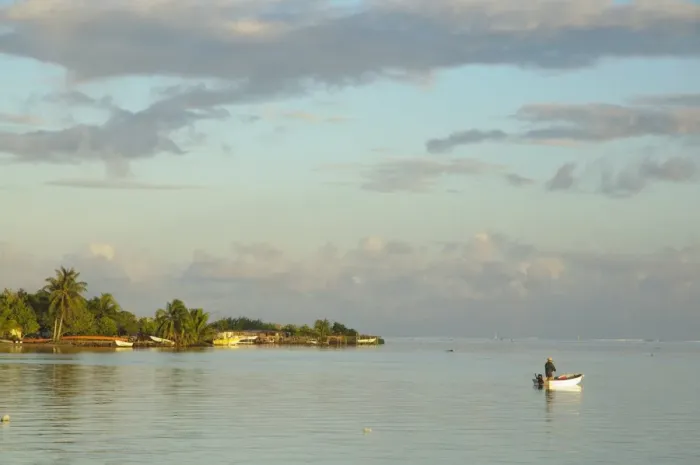 Framed Print : Fisherman on Raiatea, French Polynesia, South Pacific Ocean, Pacific Framed Print : Fisherman on Raiatea, French Polynesia, South Pacific Ocean, Pacific