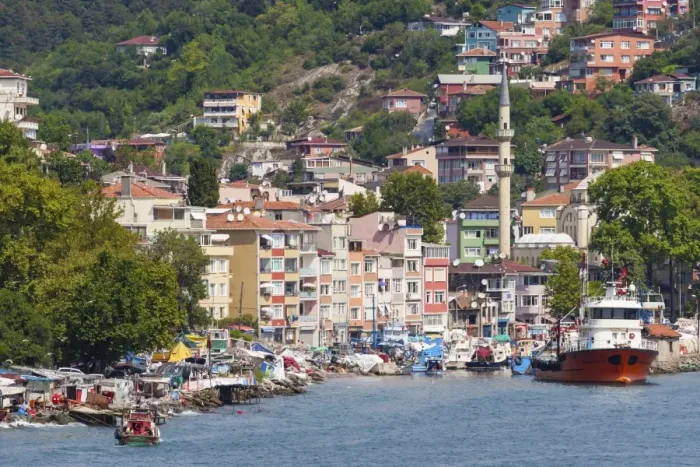 Framed Print : Fishermen and fishing boats, minaret and apartments, Rumeli Kavagi, Upper Bosphorus Strait (European Side), Istanbul, Turkey, Europe Framed Print : Fishermen and fishing boats, minaret and apartments, Rumeli Kavagi, Upper Bosphorus Strait (European Side), Istanbul, Turkey, Europe