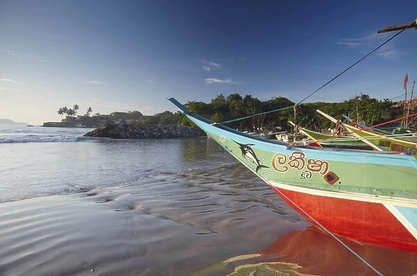Fishing boat, Galle, Southern Province, Sri Lanka, Asia