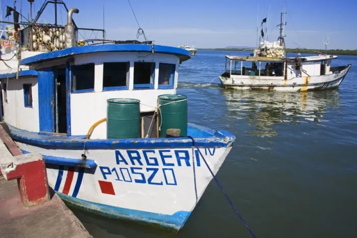 Framed Print : Fishing boat, Puntarenas City, Costa Rica, Central America Framed Print : Fishing boat, Puntarenas City, Costa Rica, Central America