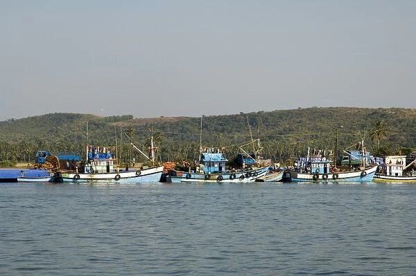 Fishing boats on backwater near Mobor