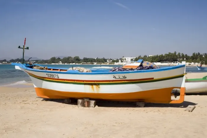 Framed Print : Fishing boats and beach Framed Print : Fishing boats and beach