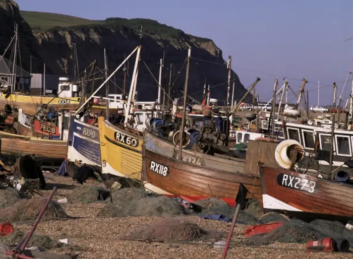 Framed Print : Fishing boats on the beach, Hastings, East Sussex, England, United Kingdom, Europe Framed Print : Fishing boats on the beach, Hastings, East Sussex, England, United Kingdom, Europe