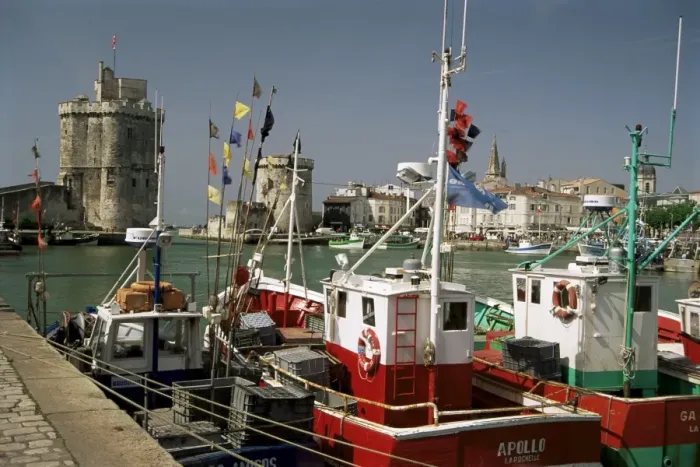 Framed Print : Fishing boats in the harbour, La Rochelle, Poitou Charentes, France, Europe Framed Print : Fishing boats in the harbour, La Rochelle, Poitou Charentes, France, Europe
