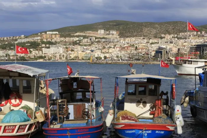 Framed Print : Fishing boats in Kusadasi, Aydin Province, Anatolia, Turkey, Asia Minor, Eurasia Framed Print : Fishing boats in Kusadasi, Aydin Province, Anatolia, Turkey, Asia Minor, Eurasia