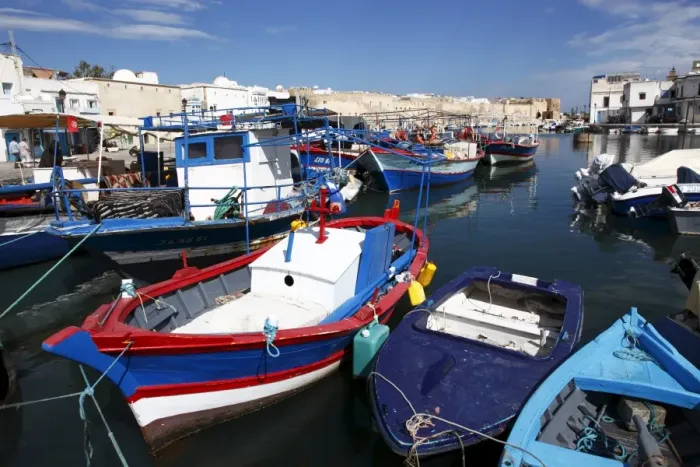Framed Print : Fishing boats in old port canal, Bizerte, Tunisia, North Africa, Africa Framed Print : Fishing boats in old port canal, Bizerte, Tunisia, North Africa, Africa