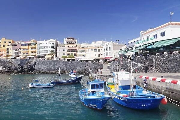 Fishing boats at the port, Los Abrigos, Tenerife, Canary Islands, Spain, Europe