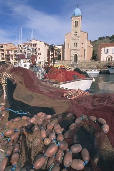 Fishing boats, Port Vendres, Roussillon, France, Europe