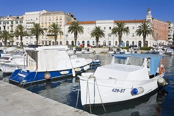 Fishing boats in Split, Dalmatian Coast, Croatia, Europe