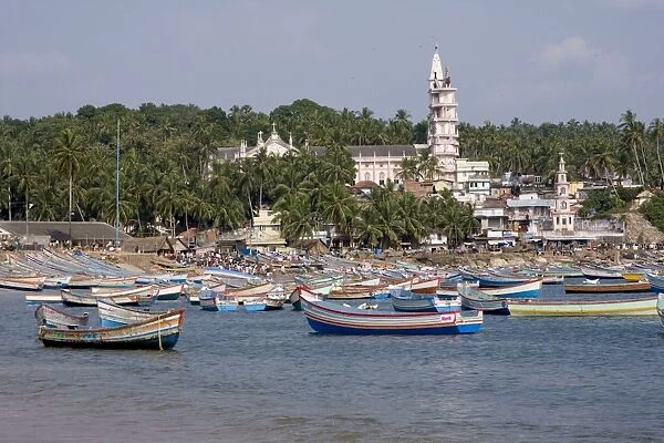 Fishing boats, Vizhinjam, Trivandrum, Kerala, India, Asia