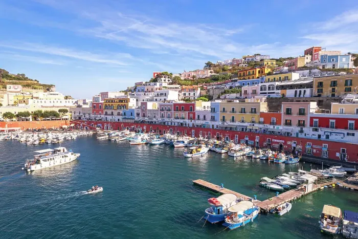 Framed Print : The fishing harbour of the island of Ponza with typical colorful houses on sea front, Ponza island, Pontine archipelago, Latina province, Tyrrhenian Sea, Latium (Lazio), Italy Europe Framed Print : The fishing harbour of the island of Ponza with typical colorful houses on sea front, Ponza island, Pontine archipelago, Latina province, Tyrrhenian Sea, Latium (Lazio), Italy Europe