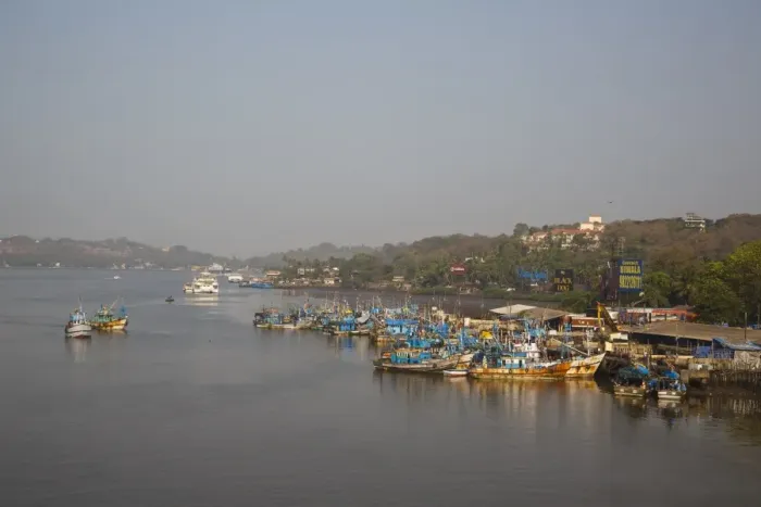 Framed Print : Fishing harbour at Panjim, Goa, India, Asia Framed Print : Fishing harbour at Panjim, Goa, India, Asia