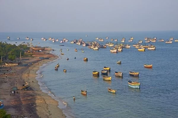 Fishing harbour, Rameswaram, Tamil Nadu, India, Asia