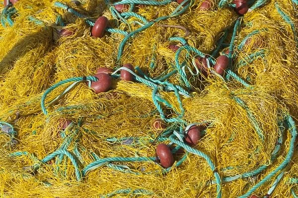 Fishing nets, Ormos Marathokampos, Samos, Aegean Islands, Greece