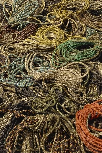 Fishing ropes, Vinalhaven, Maine, United States of America, North America